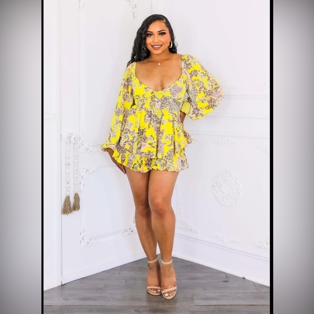 26. Sunny Dreams Ruffle Romper - Picture 5 of 5